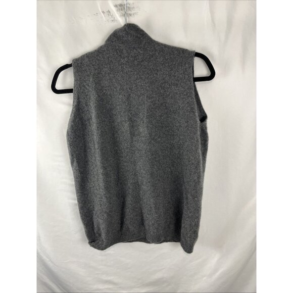 Bellina Italian-Made Wool-Cashmere Sleeveless Mockneck Sweater Women’s Size M - Picture 5 of 7
